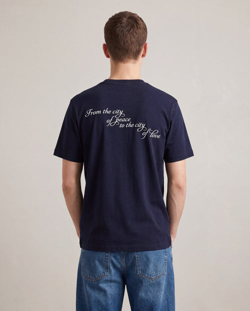 T-shirt GenèveParis - Bleu marine