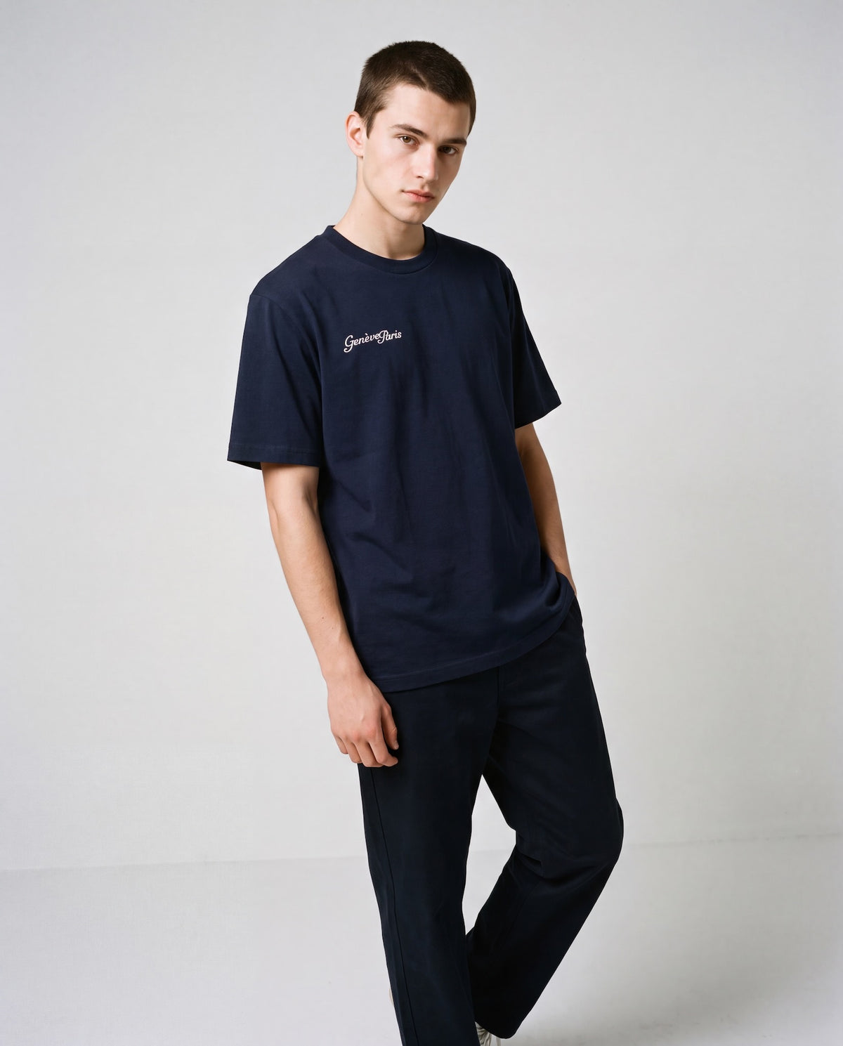 T-shirt GenèveParis - Bleu marine